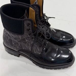 Christian Louboutin Black and Gray Men's Boots